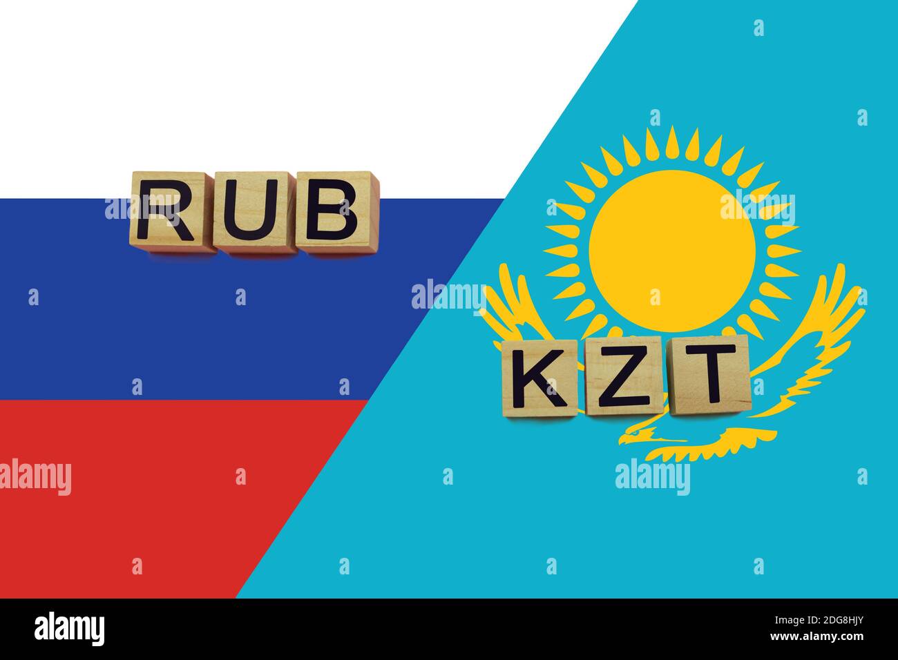 Kazakhstan Map Russia Flag Colors Stock Illustration 1402689083