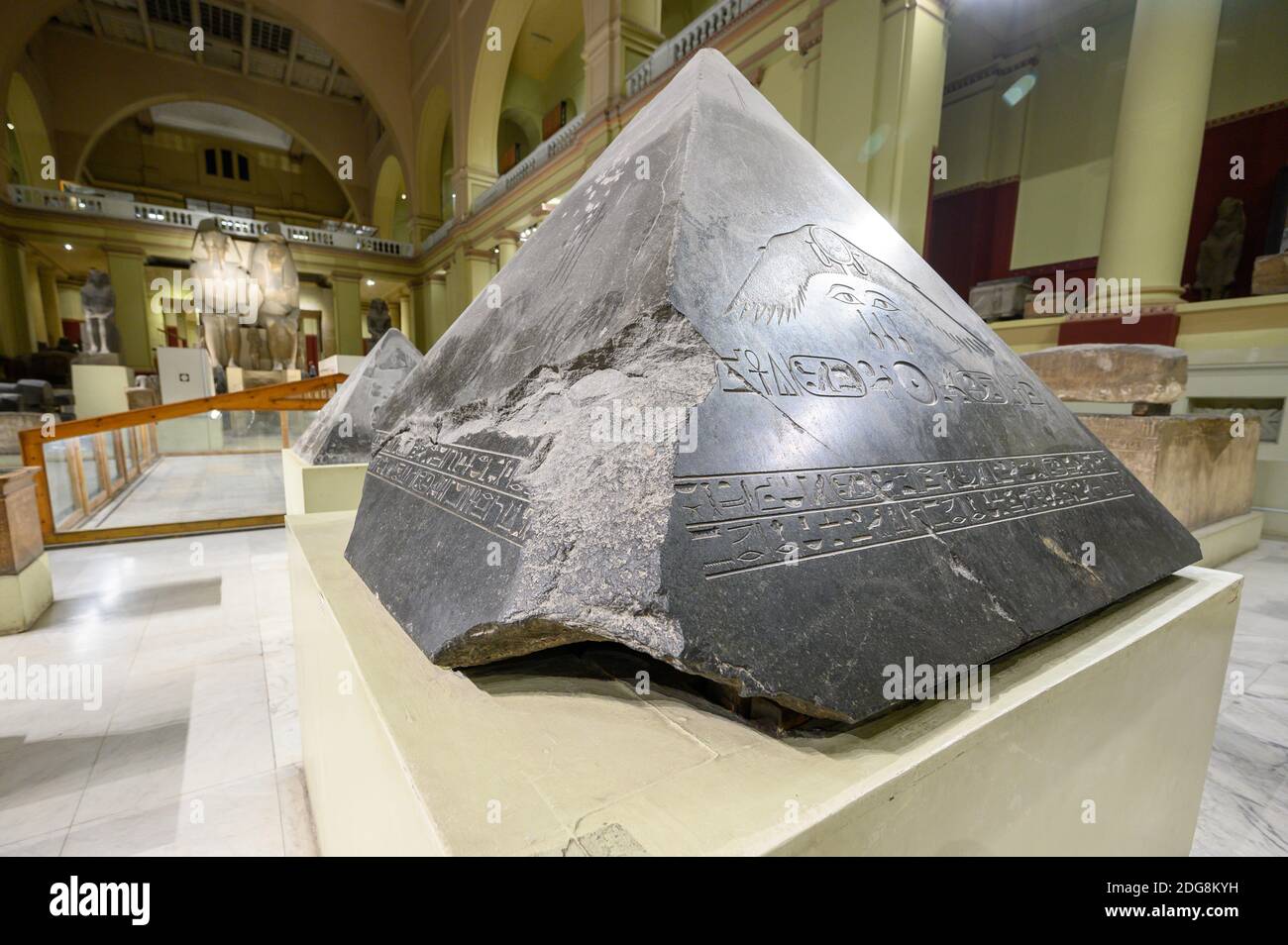 Pyramid capstone in Egyptian Museum, Cairo, Egypt Stock Photo Alamy
