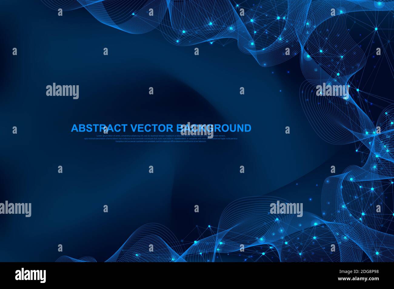 Abstract plexus background with connected lines and dots. Plexus ...