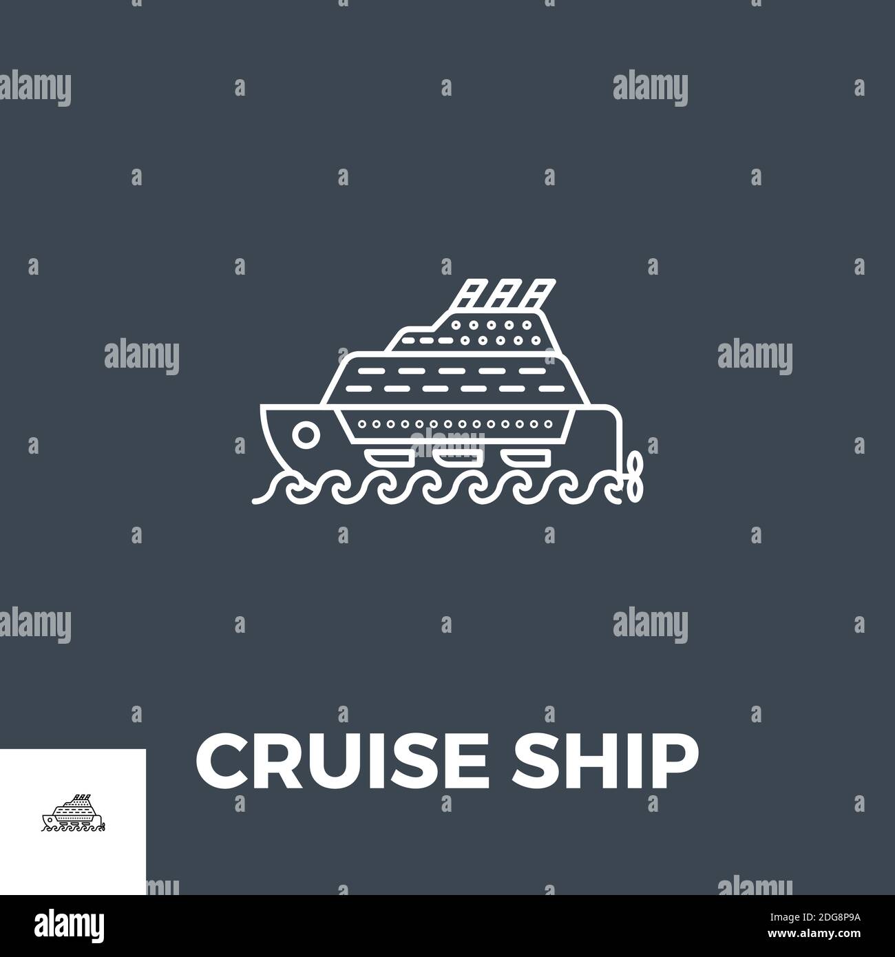 Cruise Ship Icon Vector Stock Vector Image & Art - Alamy