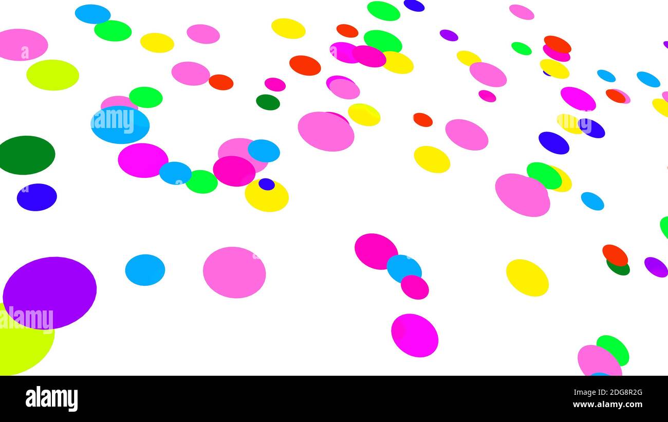colorful confetti on white background Stock Photo - Alamy