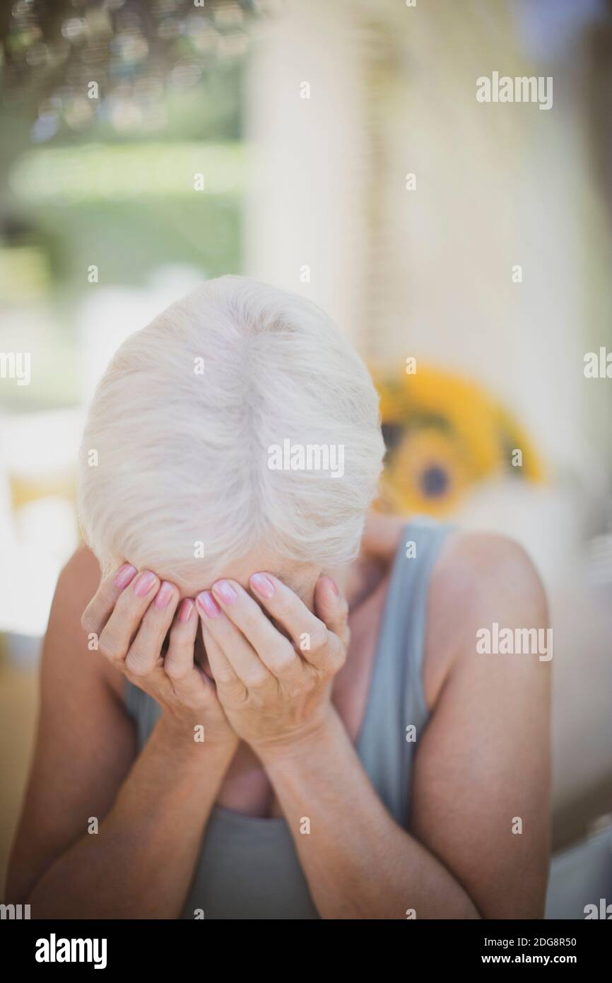 Stress woman head hi-res stock photography and images - Alamy