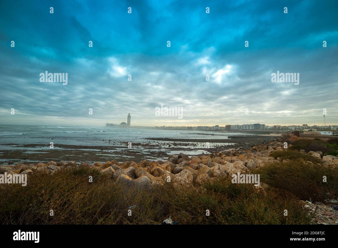 Hassan II Mosque, Casablanca, Morocco, Africa Stock Photo