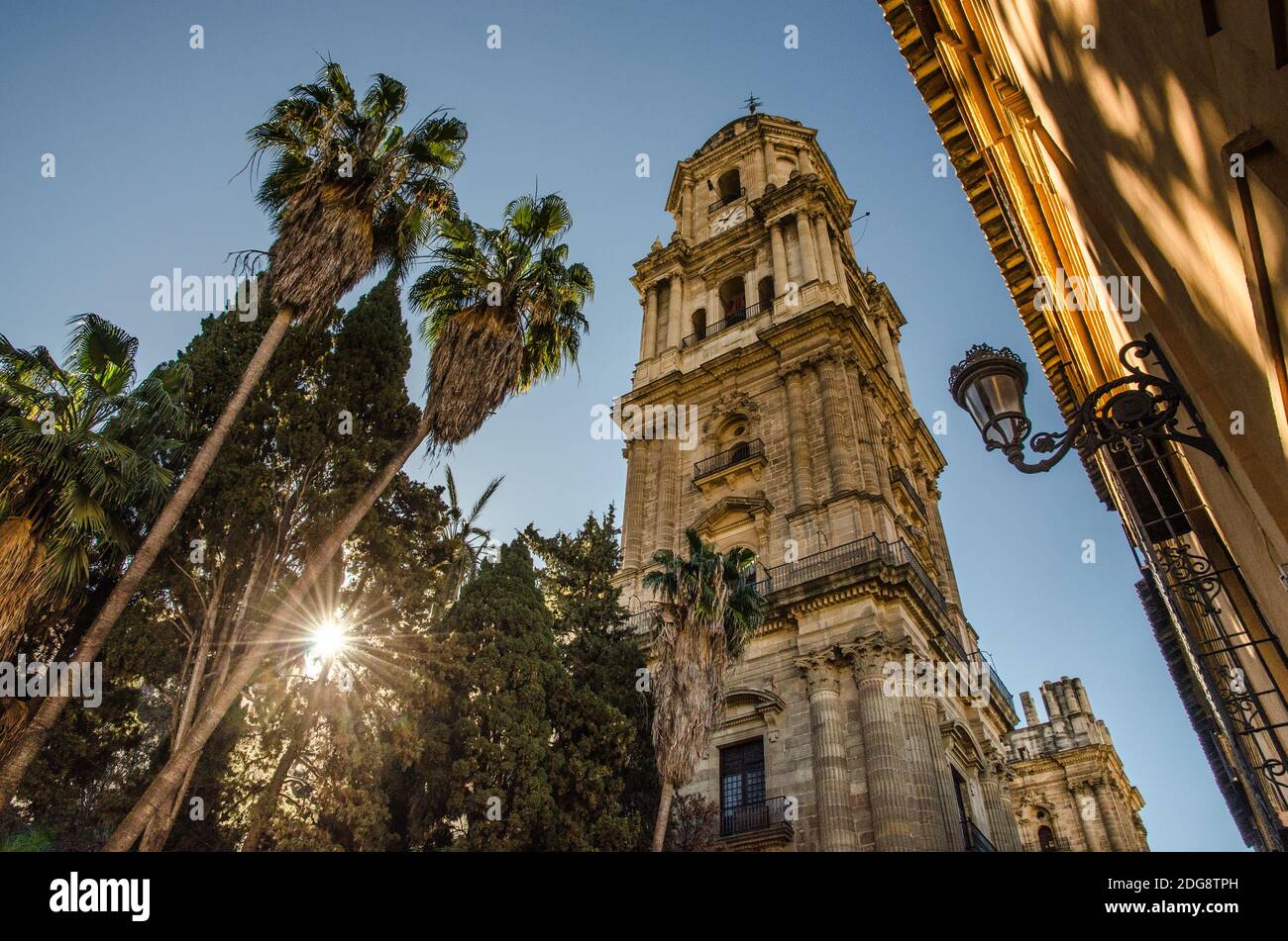 Malaga Cathedral in Spain Stock Photo