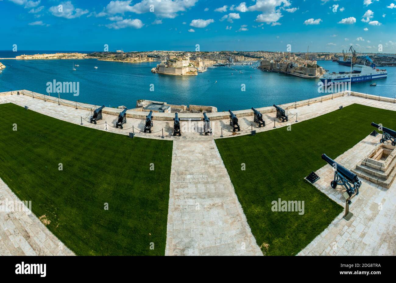 Saluting Battery alt Valleta Stock Photo