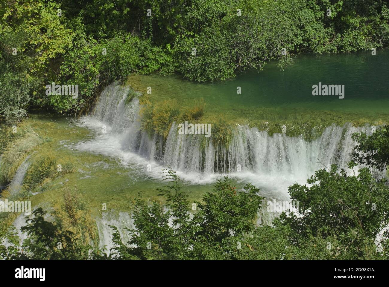 Krka River Waterfalls Stock Photo