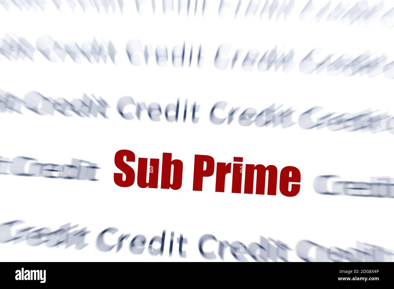 Sub Prime Credit Stock Photo Alamy