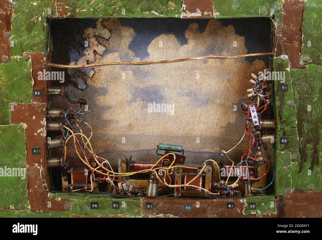 Post Apocalyptic Electronic Background Stock Photo - Alamy