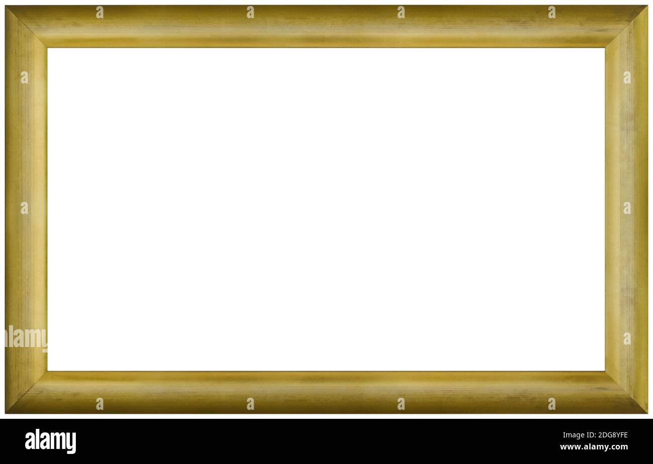 Old Golden Frame Cutout Stock Photo