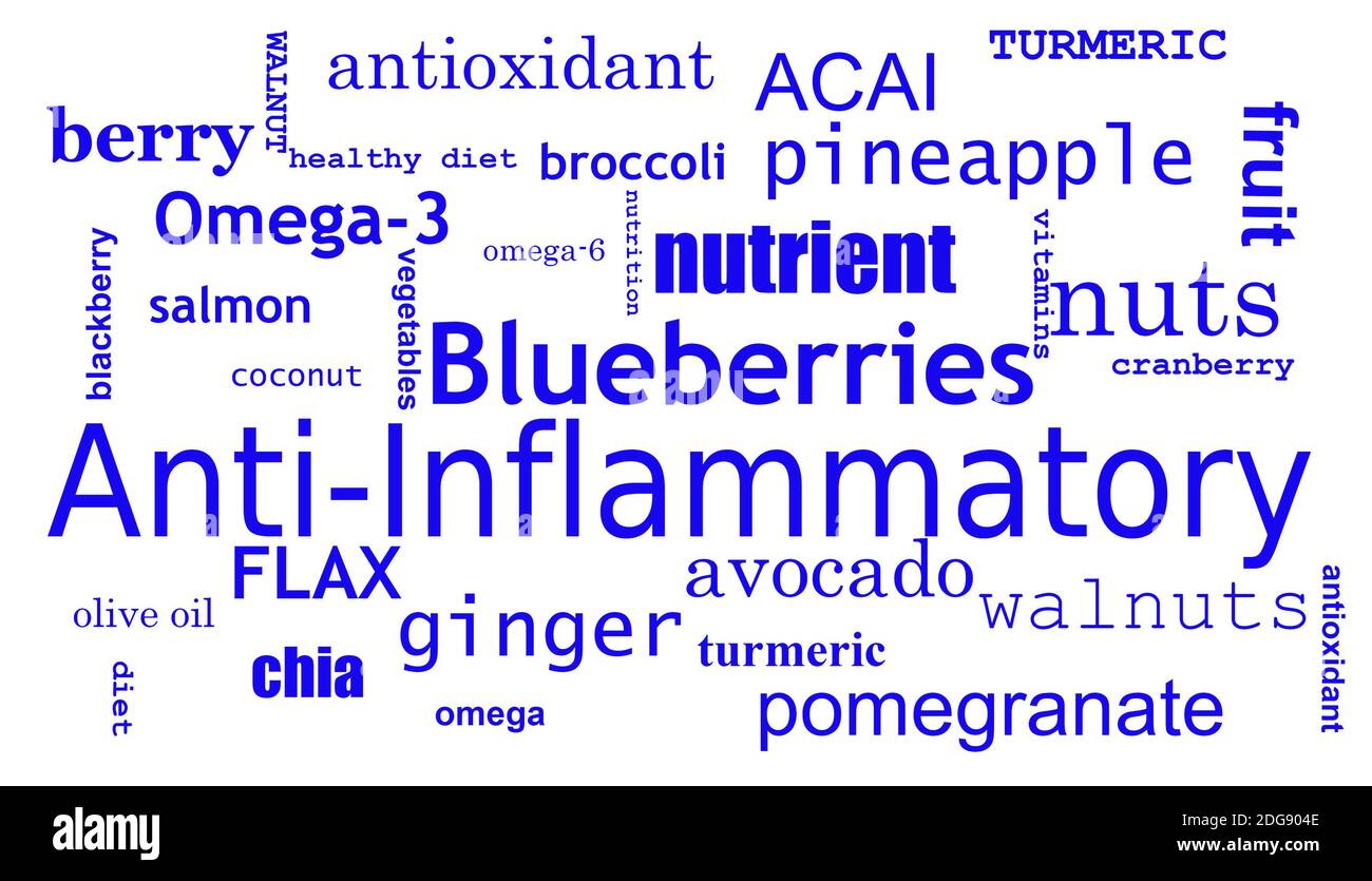 Anti inflammatory diet concept Stock Photo