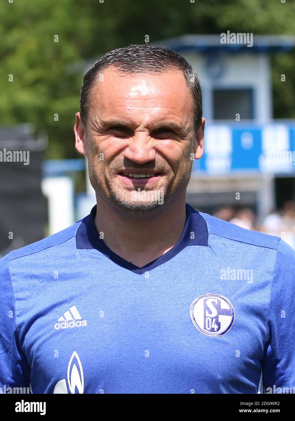 Former German soccer player Martin Max Traditionself FC Schalke 04 game in Quedlinburg 2018 Stock Photo