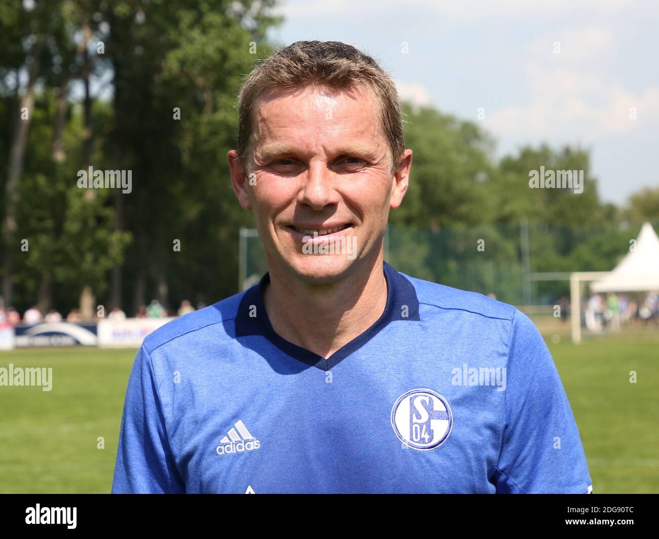 Former Polish footballer Tomasz Waldoch traditional team FC Schalke 04 game in Quedlinburg 2018 Stock Photo