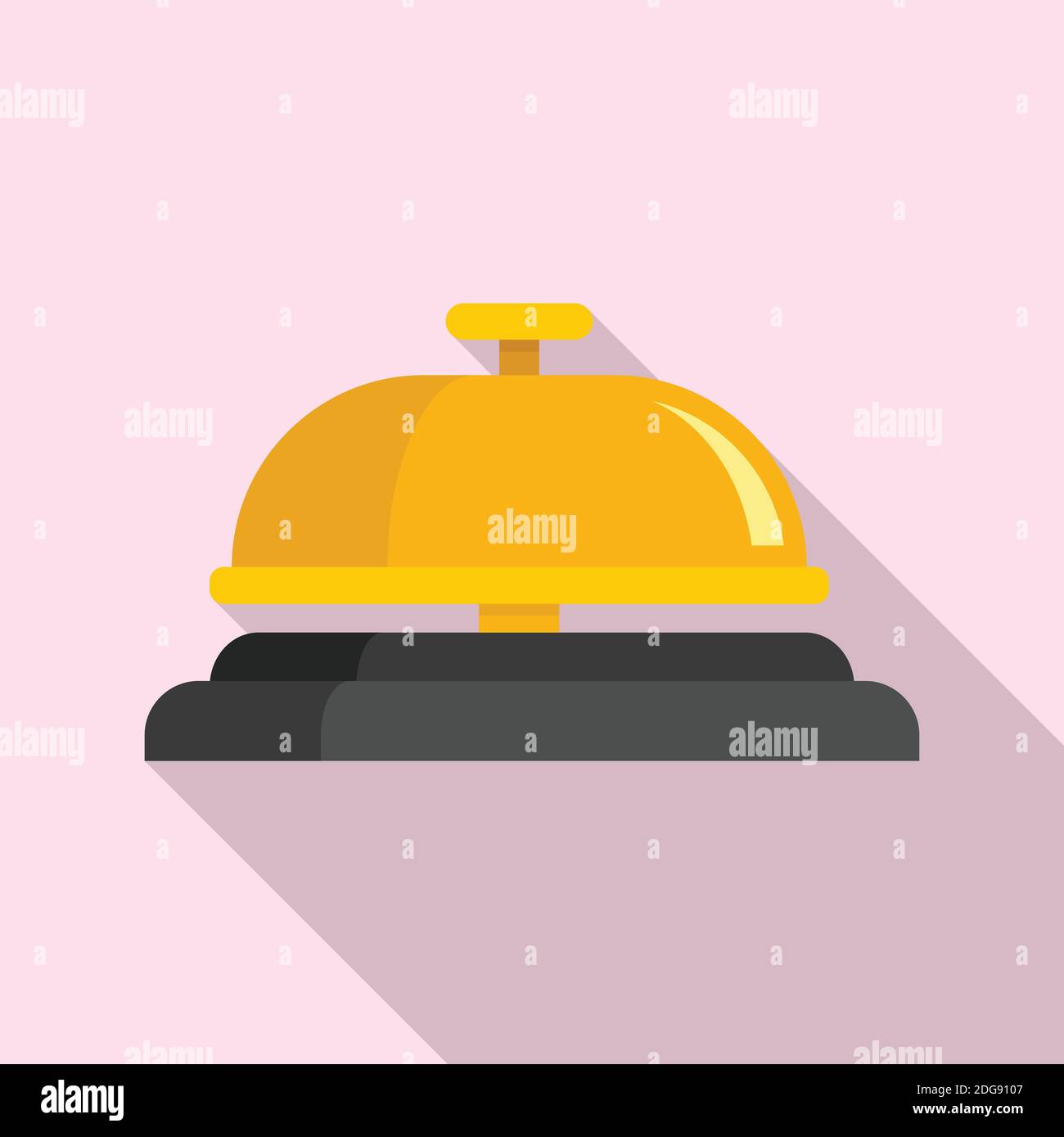 Room service bell icon, flat style Stock Vector Image & Art Alamy