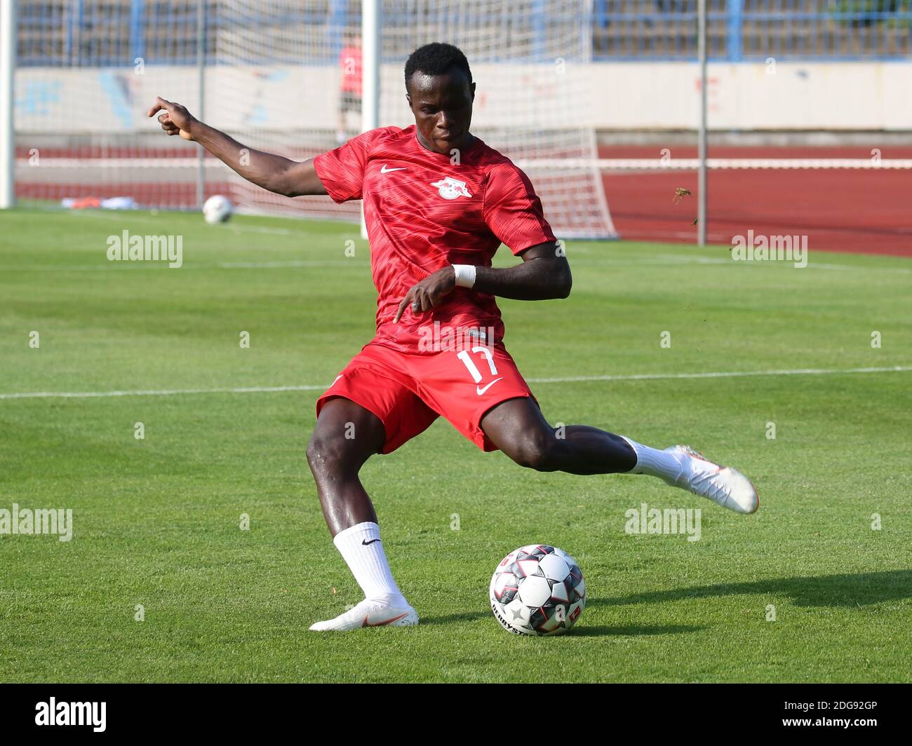 Portuguese soccer player Bruma from RB Leipzig in a friendly against FC Grimma on 07/20/2018 Stock Photo