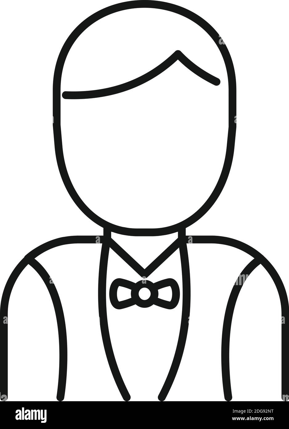 Room service maid man icon, outline style Stock Vector Image & Art - Alamy