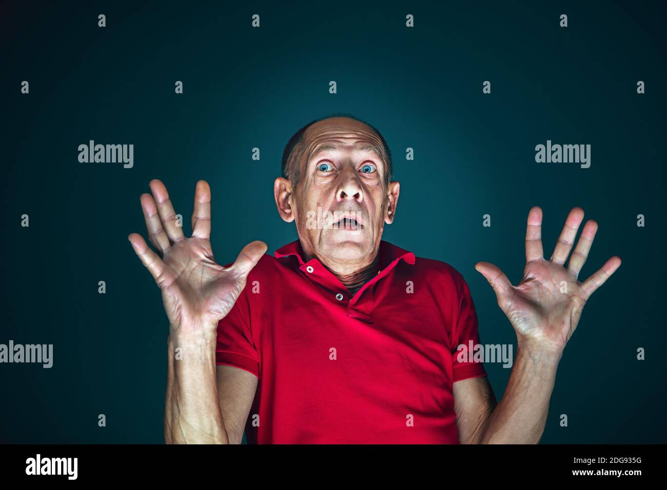 A scared or shocked face Stock Photo - Alamy