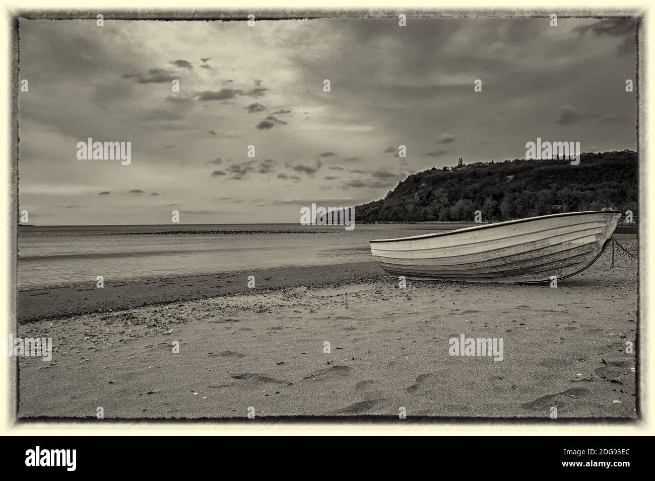 Black and white seascape Stock Photo - Alamy