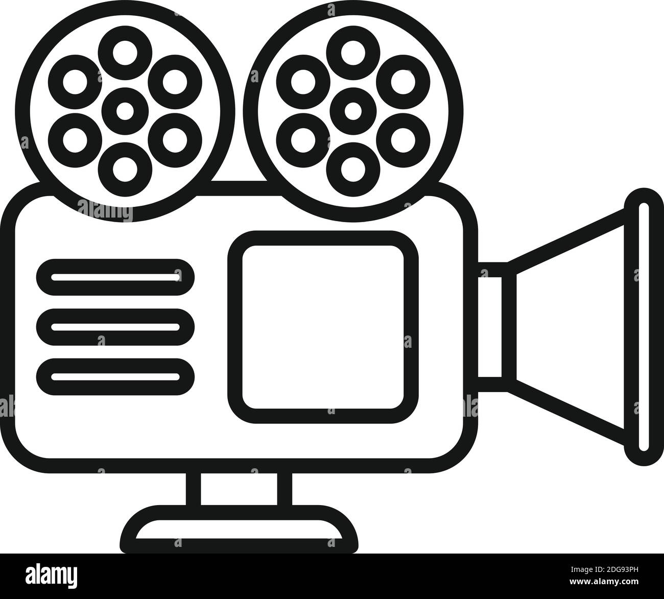 Cinema camera icon, outline style Stock Vector Image & Art - Alamy