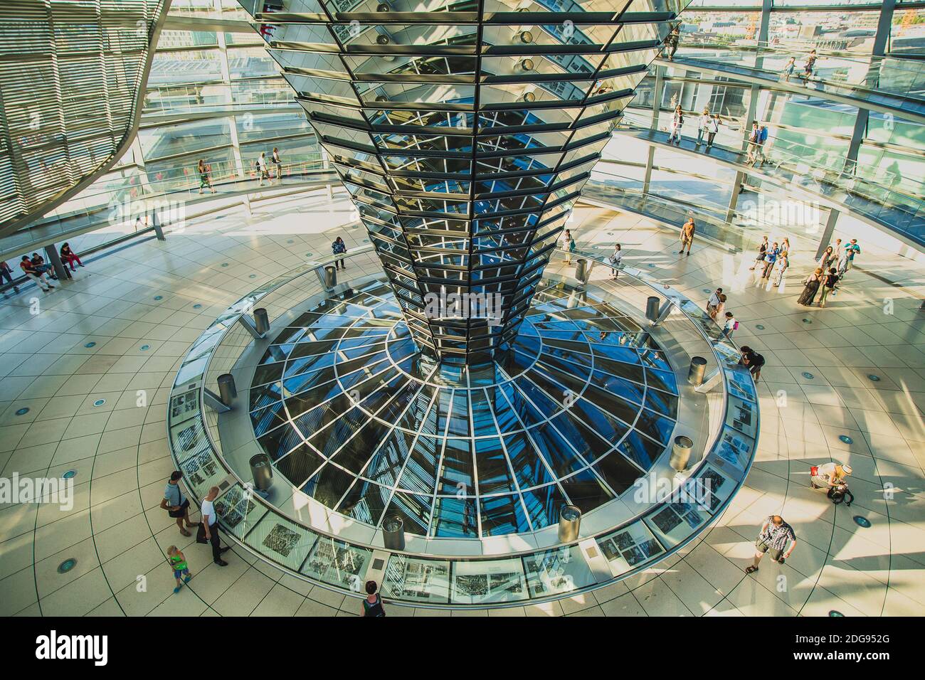 Glass dome of the Reichstag. German Parliament Stock Photo Alamy