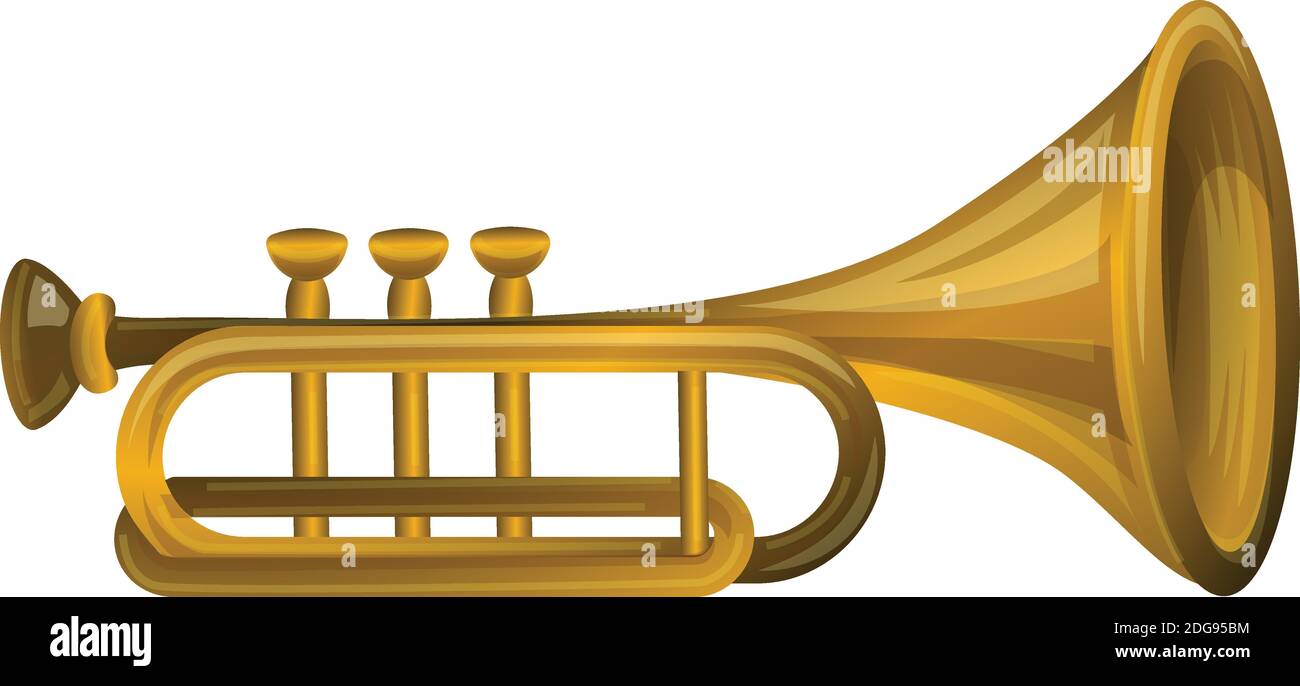 Trumpet icon, cartoon style Stock Vector Image & Art Alamy