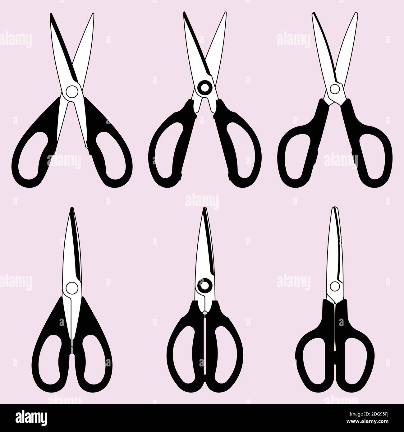 Cutting tool. Scissors.Scissors. Shears. Vector illustration Stock Vector
