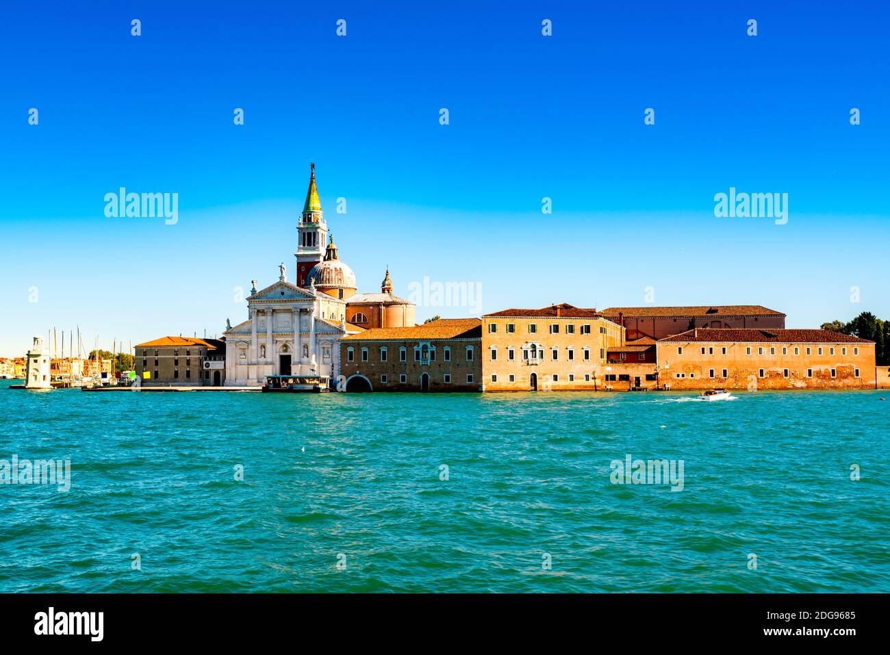 View of San Giorgio Maggiore at Venice Stock Photo
