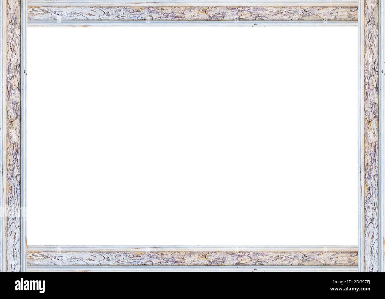 Landscape White Frame With Textured Marble Edges Stock Photo Alamy