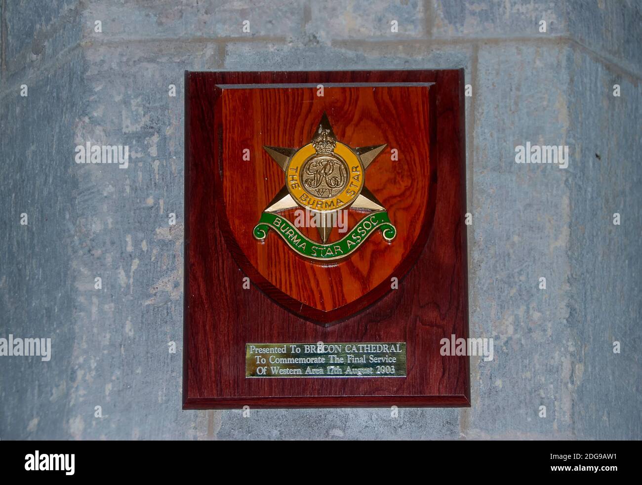 Inside the Harvard Chapel of Brecon Cathedral in Powys, Wales Stock