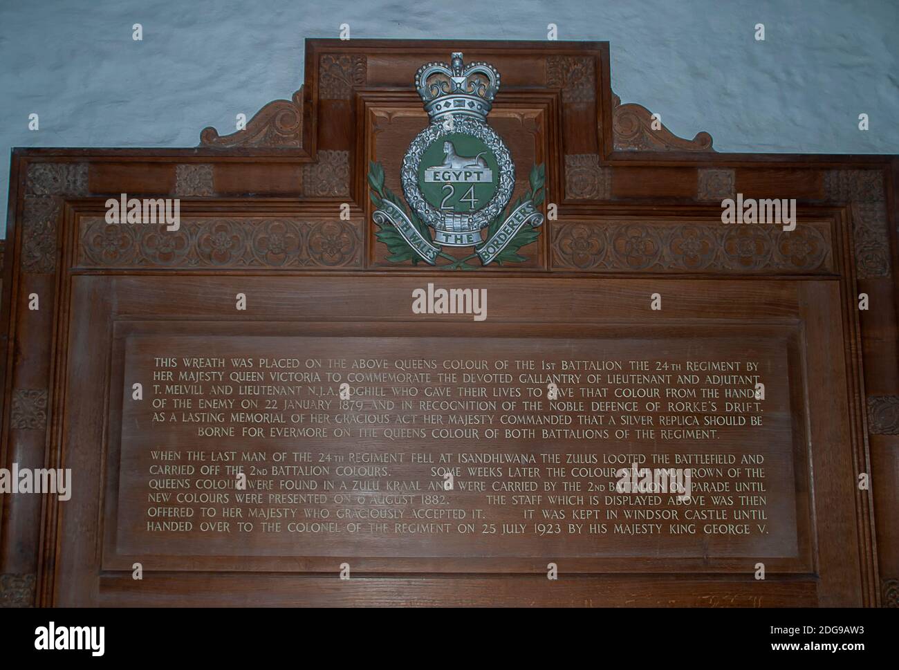 Inside the Harvard Chapel of Brecon Cathedral in Powys, Wales Stock