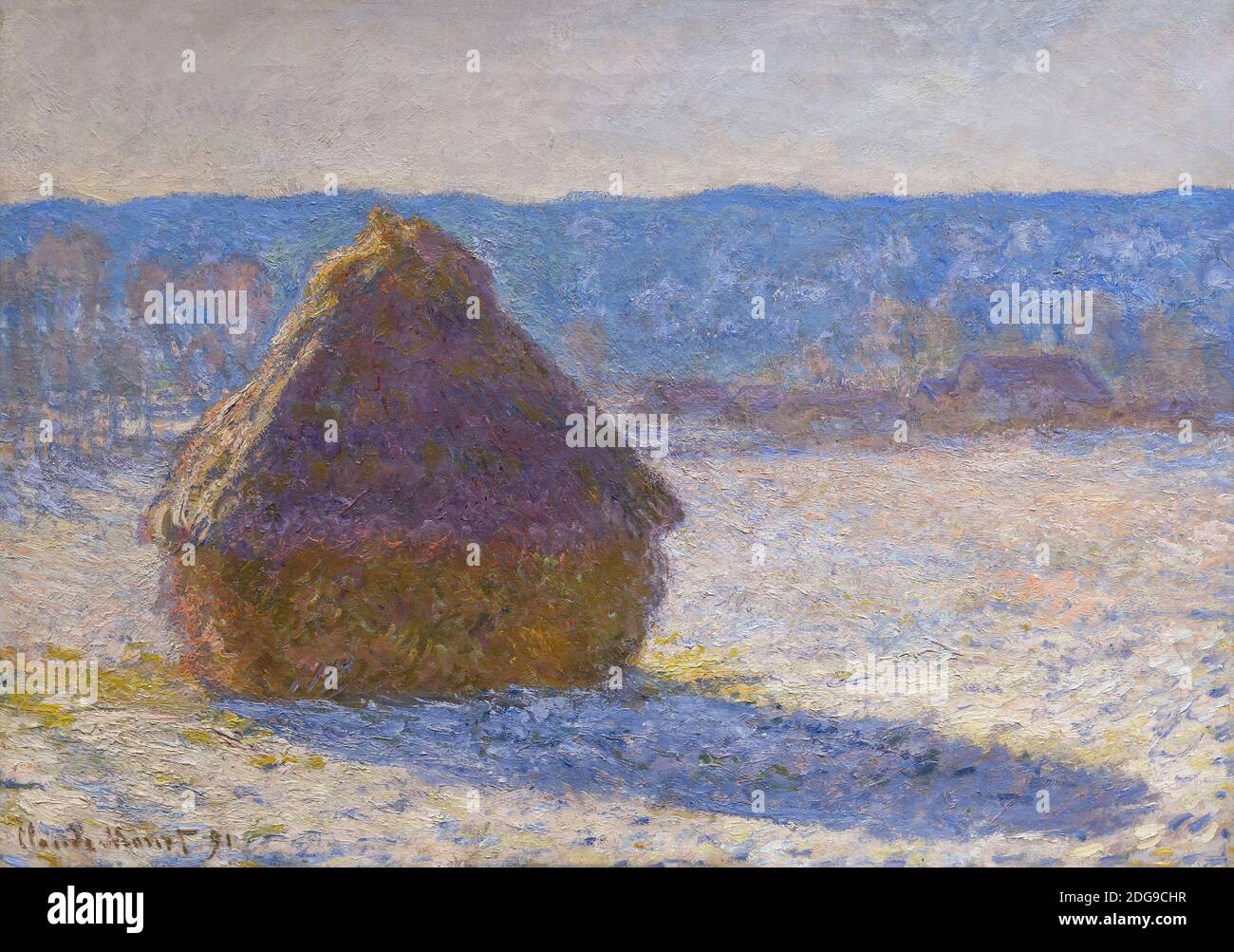 Grainstack, Snow Effect, Claude Monet, 1891 Stock Photo - Alamy