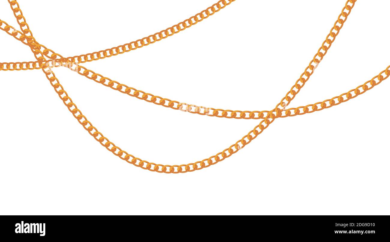 Abstract Gold Chain Background Illustration Stock Photo Alamy