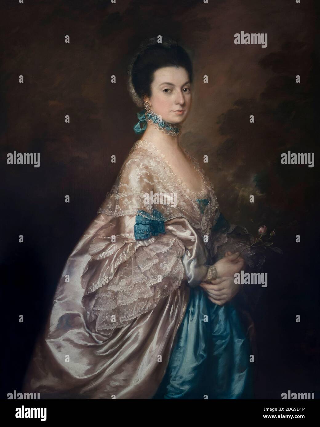 Mrs Edmund Morton Pleydell, Thomas Gainsborough, circa 1765, Stock Photo