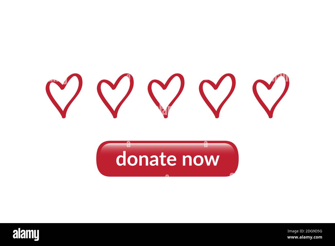 donate now helpfulness concept appeal for donations vector illustration EPS10 Stock Vector