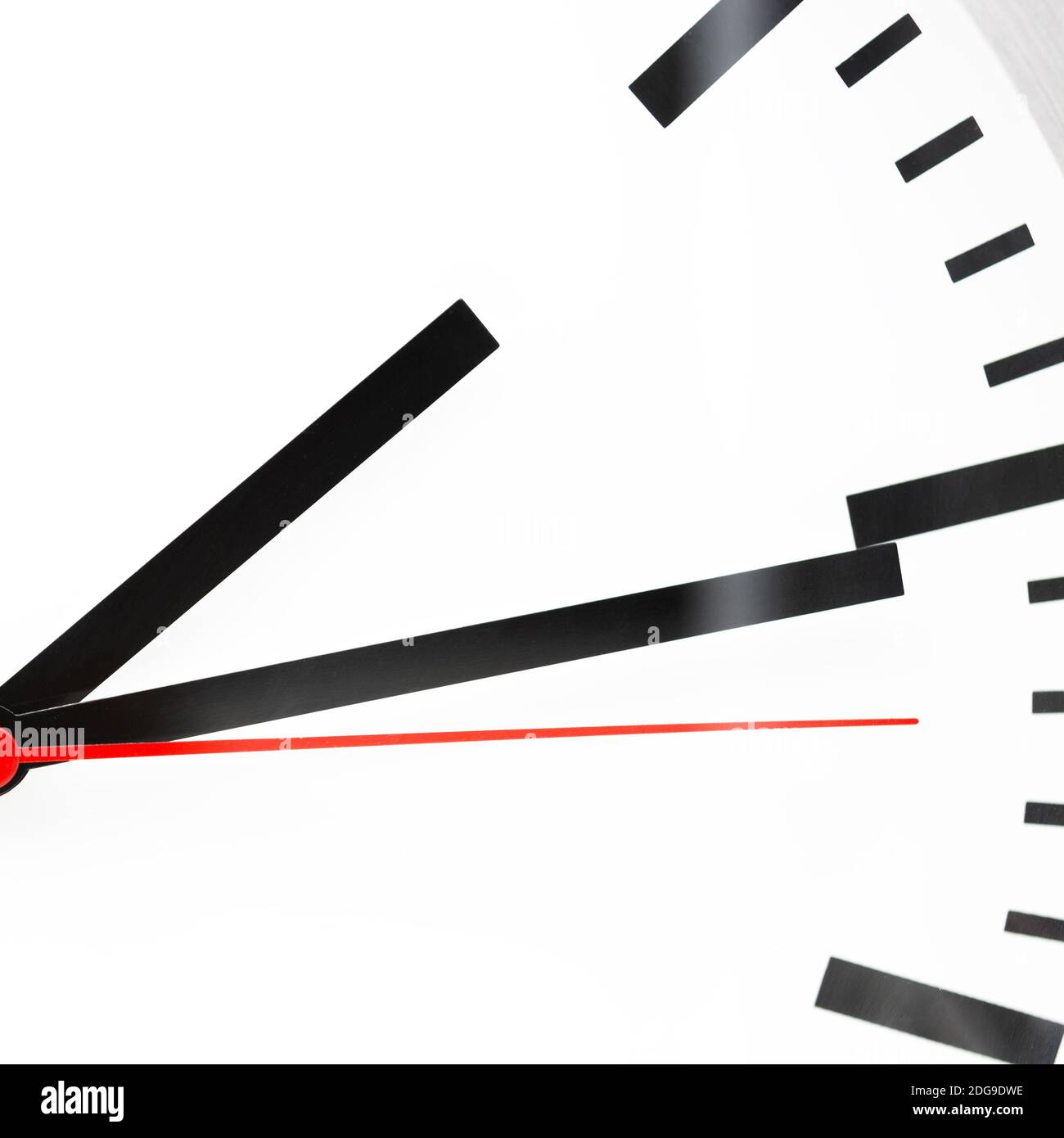 Clock in the white  background Stock Photo