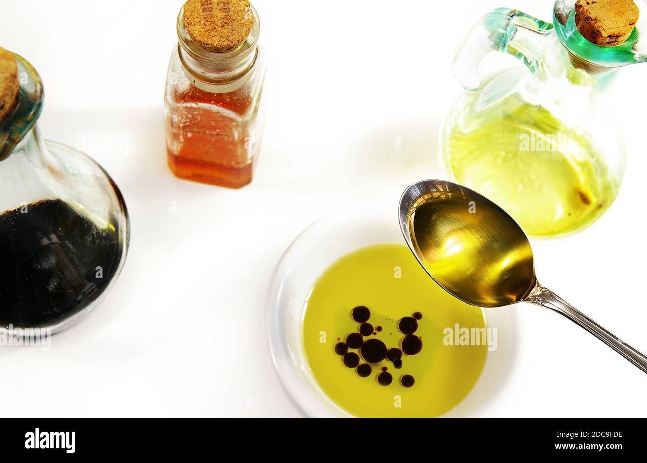 Olive oil and balsamic vinegar Stock Photo Alamy