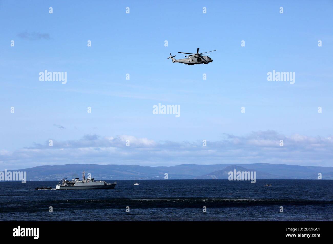 Scottish International Airshow Saturday 5th September ,Ayr, Ayrshire,Scotland, UK. Royal Marines