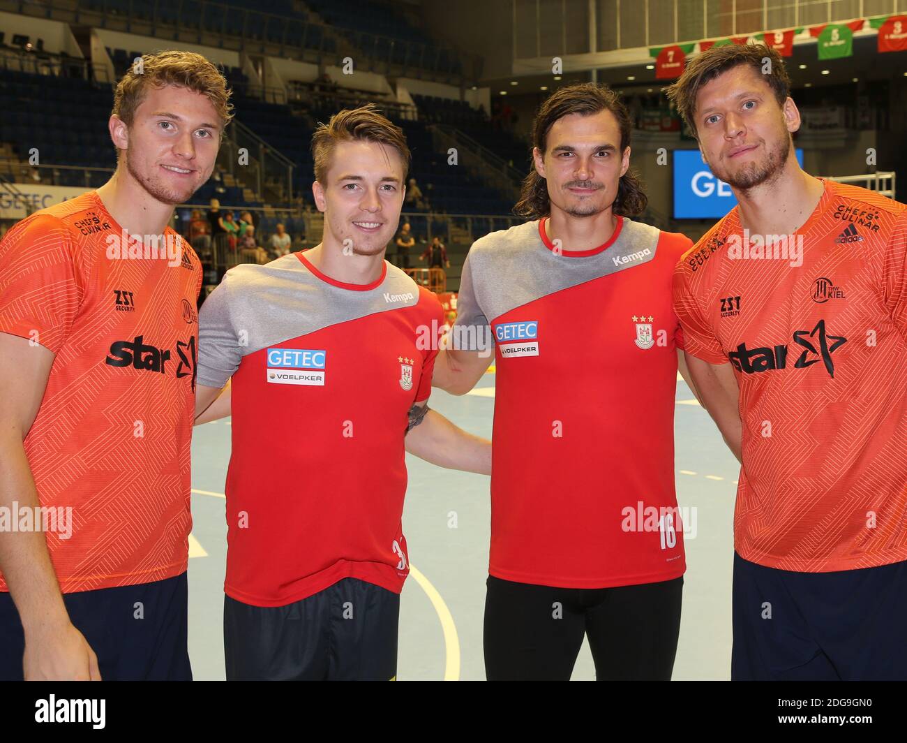 Danish handball national player Magnus Landin,Michael Damgaard,Jannick