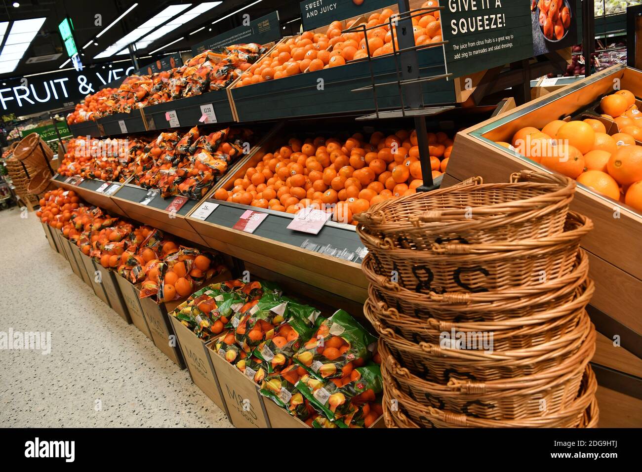 Marks & Spencer M&S Food Shop in Two Rivers, Staines, Surrey, Thursday