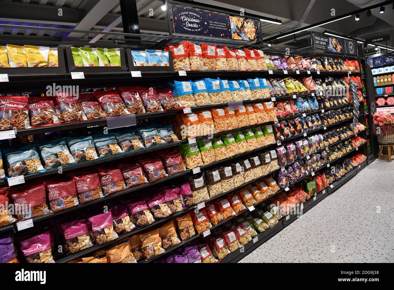 Marks Spencer M S Food Shop In Two Rivers Staines Surrey Thursday 2nd December 2020 Stock Photo Alamy