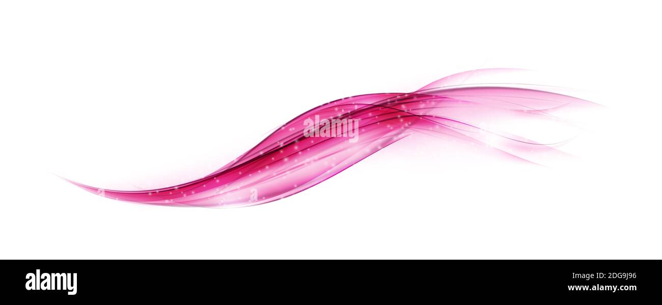 Abstract Pink Wave on Background. Illustration Stock Photo - Alamy