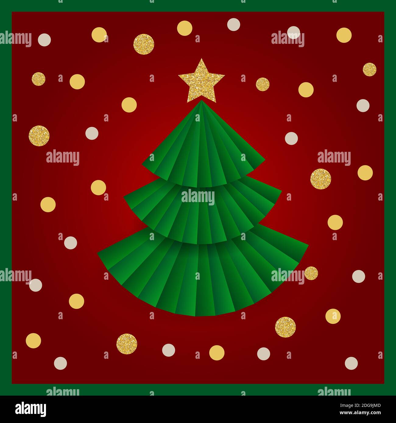 Abstract Christmas Tree Card Background Illustration Stock Photo Alamy