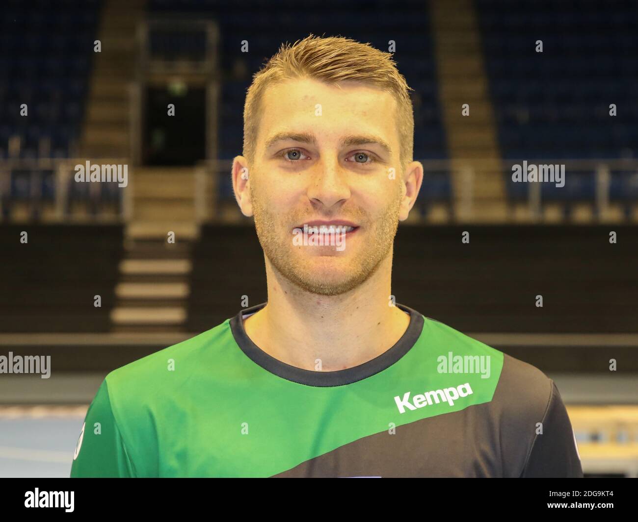 German handball player Lukas Mertens SC Magdeburg DHB HBL DKB Handball Bundesliga season 2018-19 Stock Photo