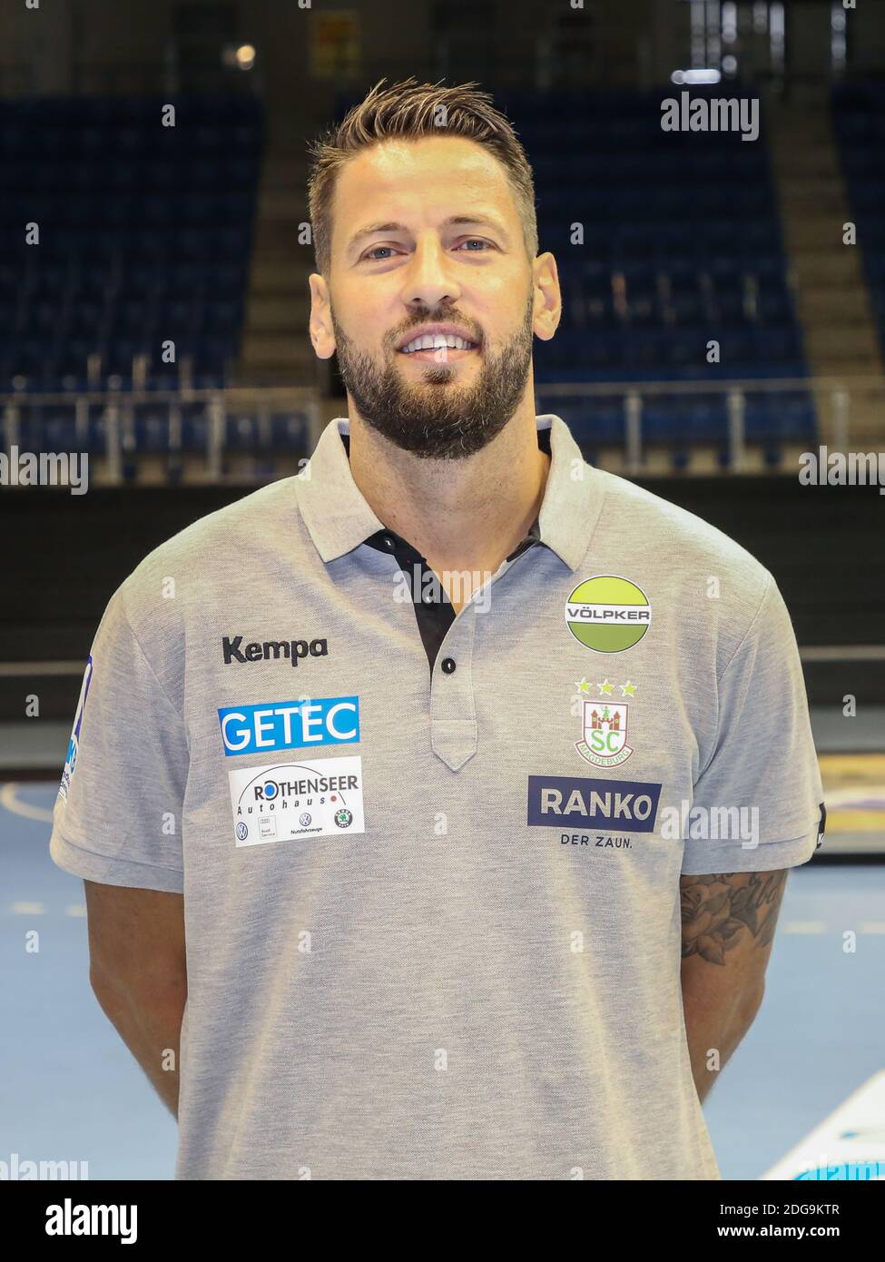 Head coach Bennet Wiegert from SC Magdeburg DHB DKB Handball Bundesliga season 2018/2019 Stock Photo