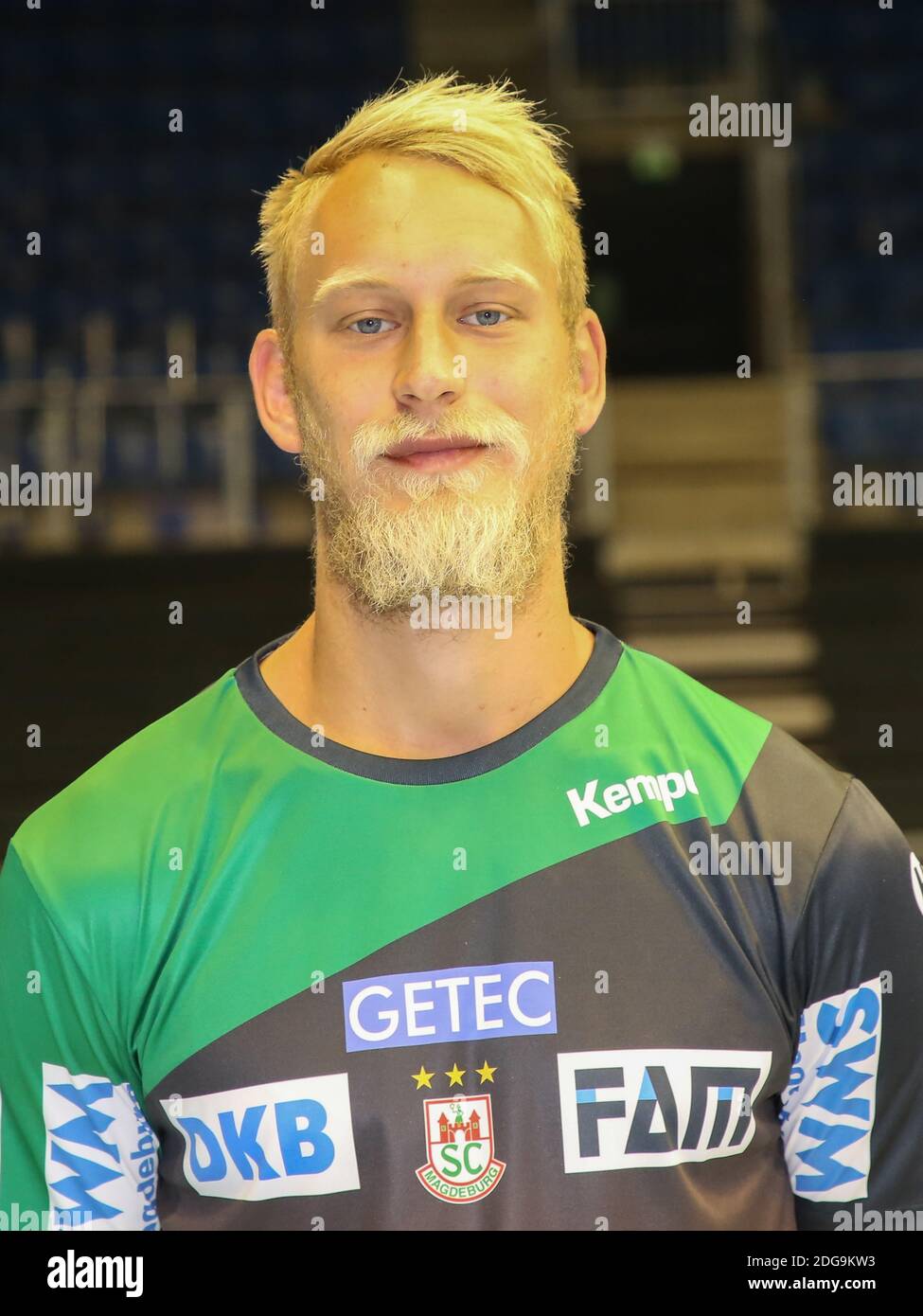 German handball player Matthias Musche SC Magdeburg Season 2018-19 Stock Photo