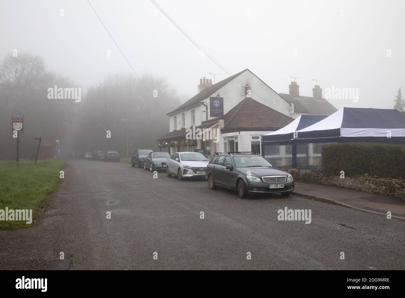 Limpsfield, Surrey,8th December 2020,The Carpenters Arms seen on a
