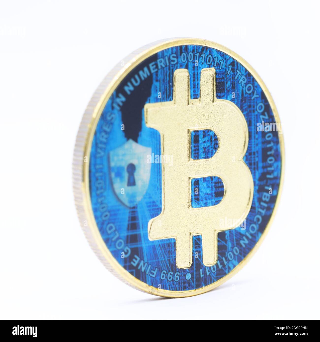 The coin of bitcoin Stock Photo - Alamy