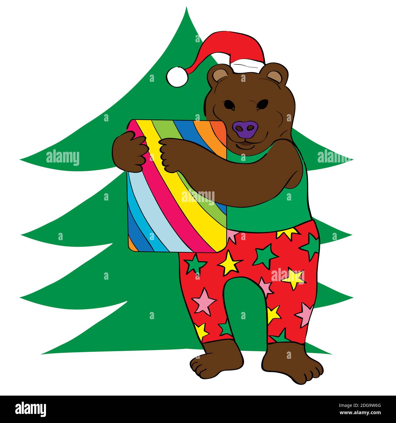 Gift bear Stock Photo
