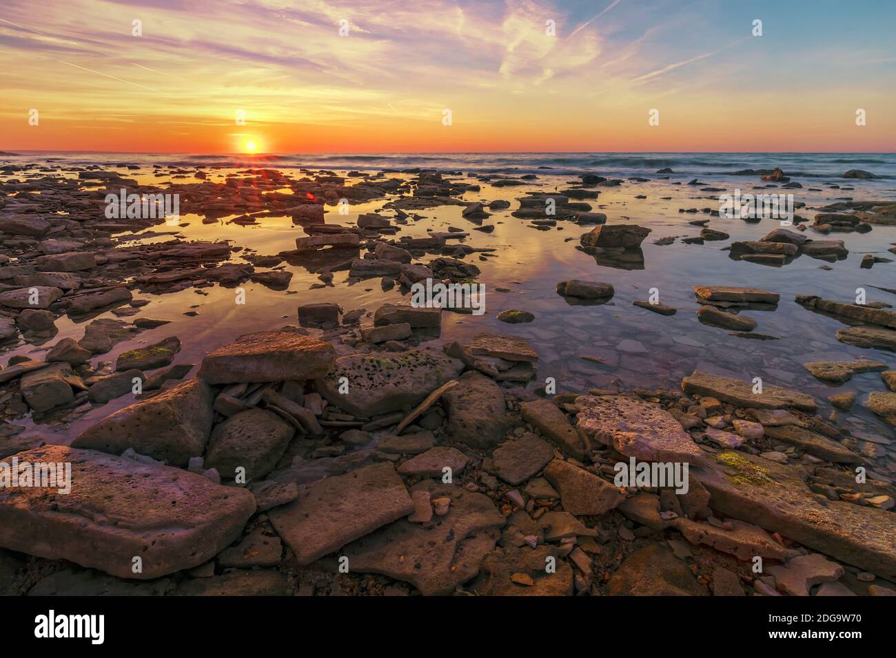 Sea With Rocks Vibrant seascapes hi-res stock photography and images - Alamy