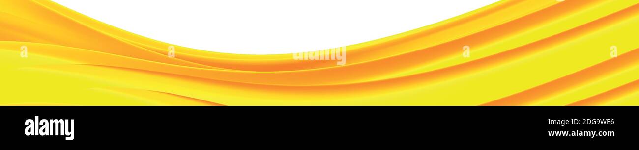 Abstract white background with yellow wavy lines - Vector illustration ...