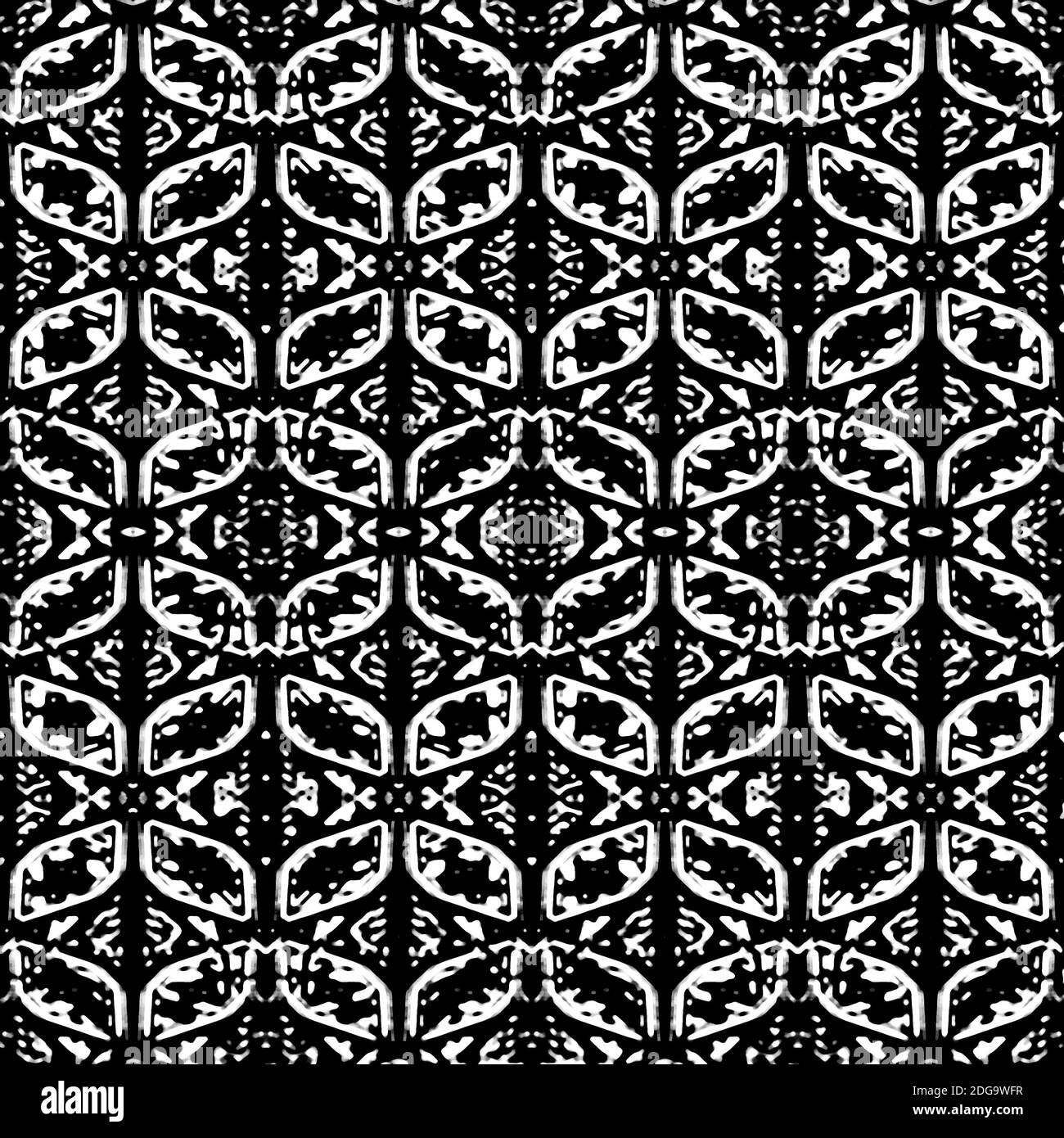 High Contrast Black and White Ornate Seamless Pattern Stock Photo Alamy